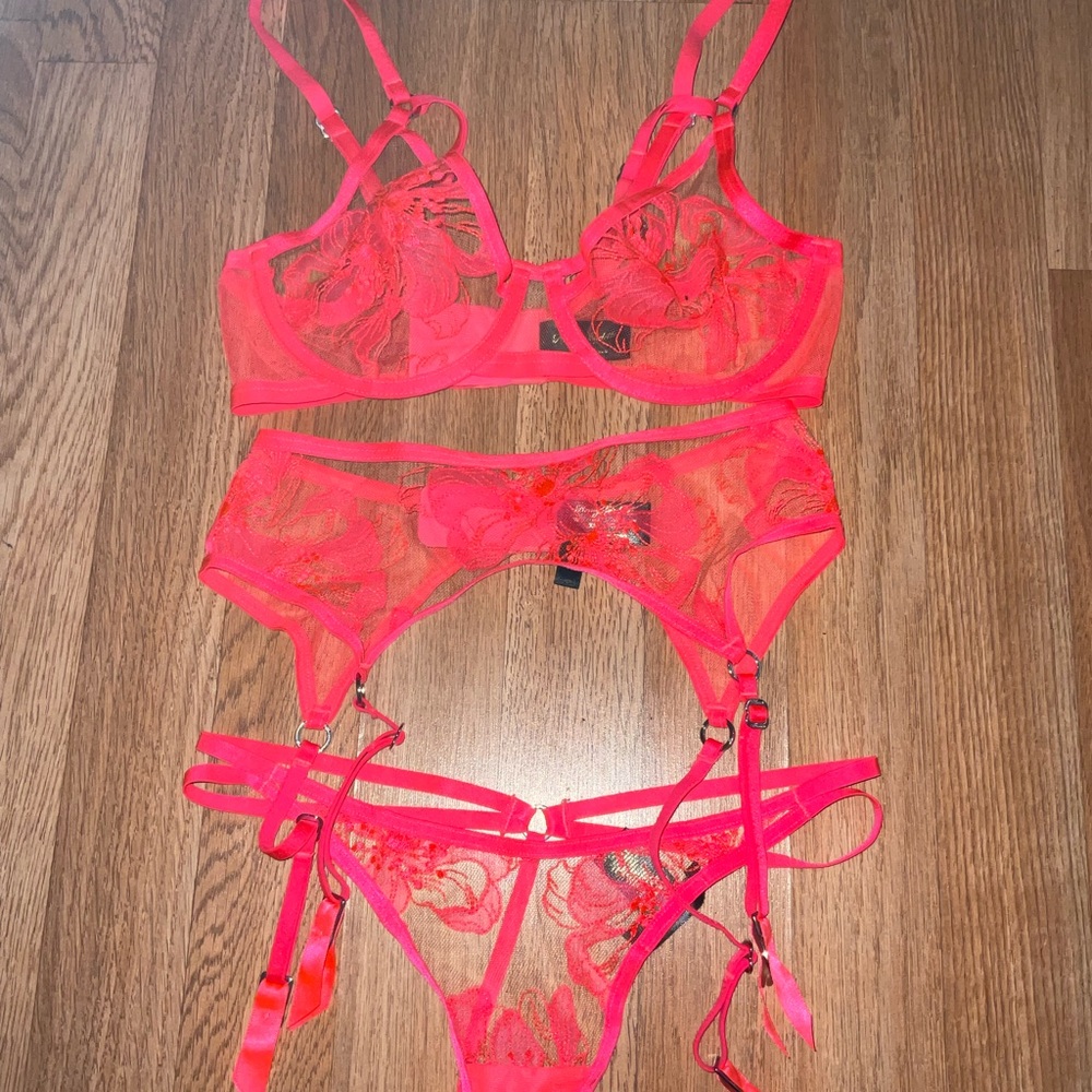 Honey Birdette Neon Marivie 3pc Set